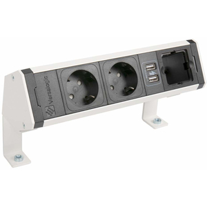 ASA Plastici   Versadesk WH 2x220, 2 USB (06123F00031)